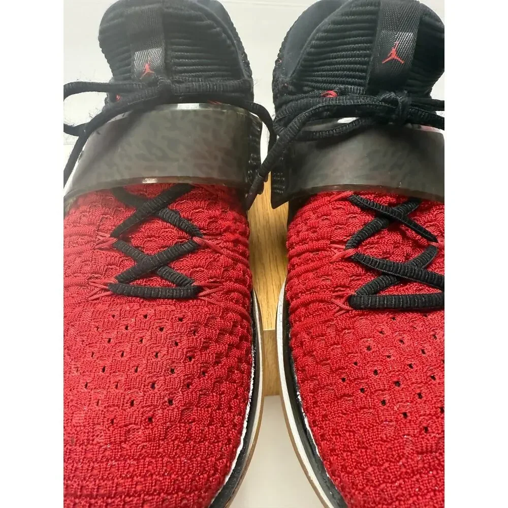 Jordan Trainer Prime Red Black Knit Training Sneakers Athletic Performance Sz 9
